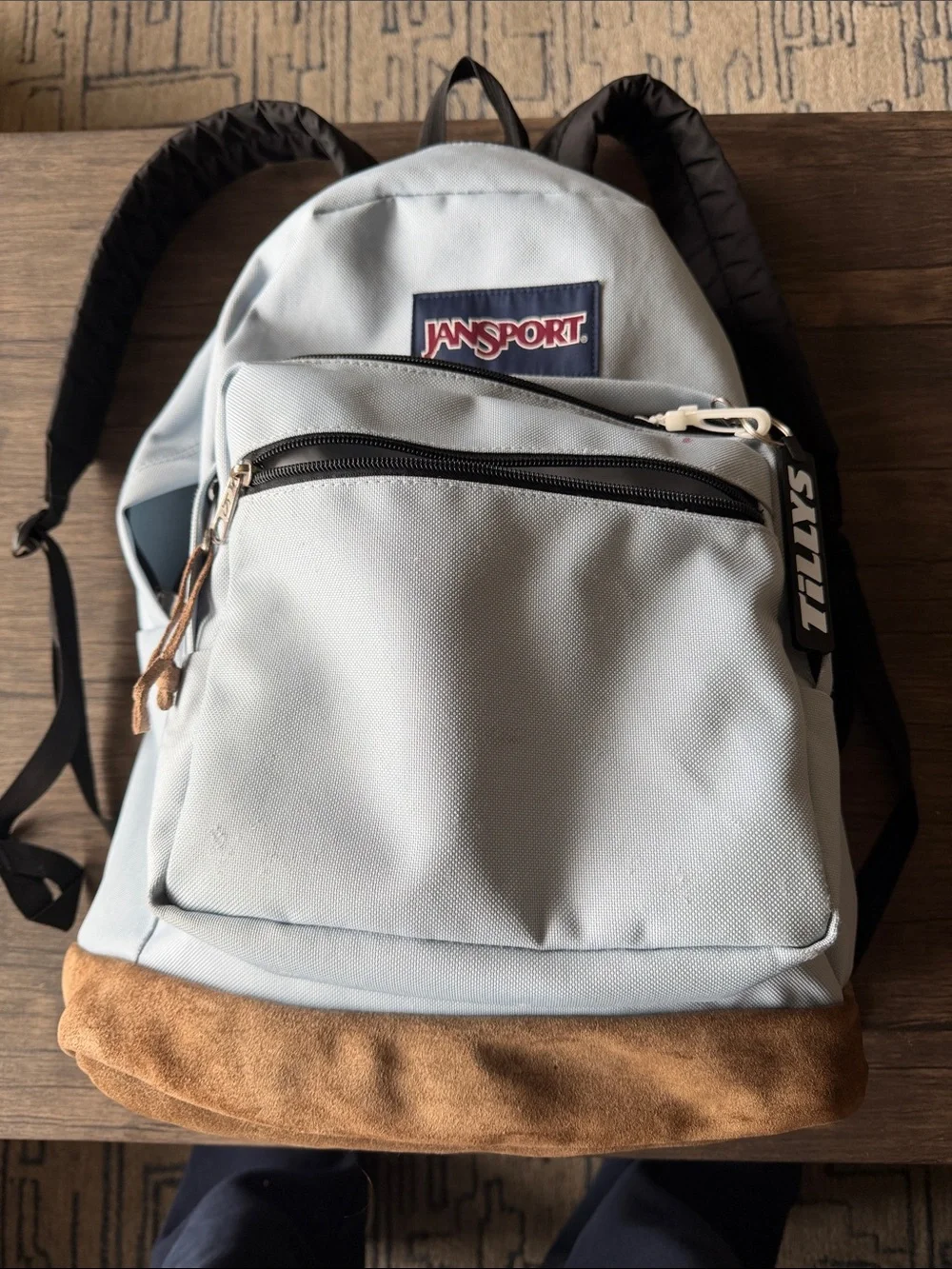 Jansport Right Pack Blue Dusk Light Backpack with Navy Logo Patch